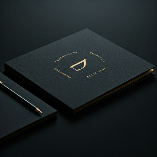 Minimalist luxury brand identity design mockup